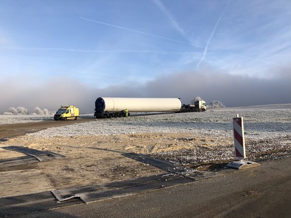Baustelle des Repowering Windpark Willebadessen